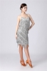 Picture of 1920s Vintage Great Gatsby Fringe V-Neck Flapper Dress