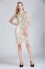 Picture of 1920's Charleston Flapper Dress Beige 