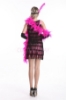 Picture of 1920's Charleston Flapper Dress Two Shoulders - Pink