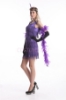 Picture of 1920's Charleston Flapper Dress Two Shoulders - Purple