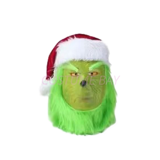 Picture of Grinch Mask Christmas Character Costume Accessory