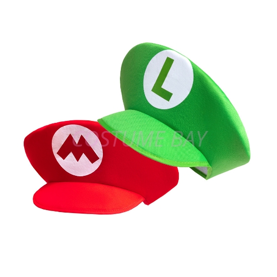 Picture of Classic Mario Hat and Luigi Hat Costume Accessory