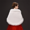 Picture of Faux Fur Shawl - Black, Red and White