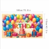 Picture of Colourful Happy Birthday Backdrop Banner 