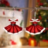 Picture of Christmas Earrings - Red Dress