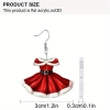 Picture of Christmas Earrings - Red Dress