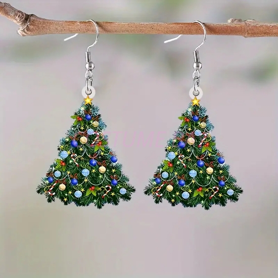 Picture of Christmas Earrings - Christmas Tree