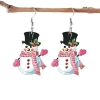 Picture of Snowman Earrings - Christmas Scarf Design