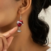 Picture of Christmas Earrings - Wine Glass