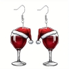 Picture of Christmas Earrings - Wine Glass