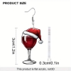 Picture of Christmas Earrings - Wine Glass