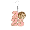 Picture of Pink 2025 New Year Earrings