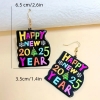 Picture of Multicolor 2025 New Year Earrings