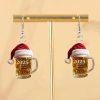 Picture of Beer Glass 2025 New Year Earrings