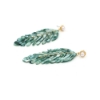 Picture of Green Leaf Dangle Earrings