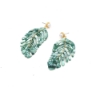 Picture of Green Leaf Dangle Earrings