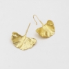 Picture of Gold Ginkgo Leaf Earrings